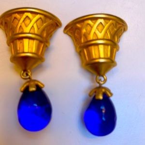 Vintage Karl Lagerfeld drop earrings- rare. Excellent condition.